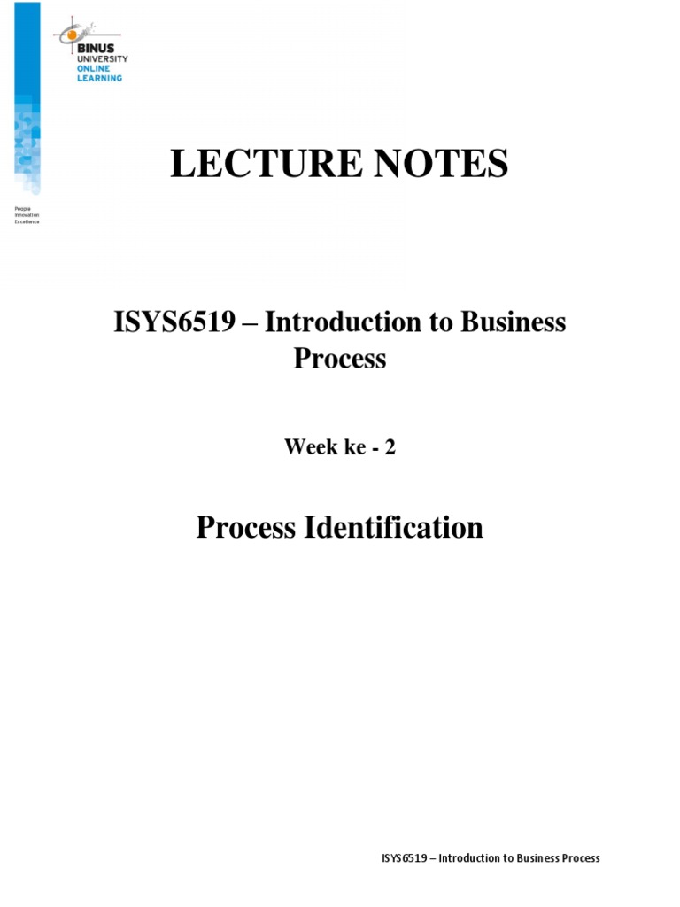 LN 2 Process Identification | PDF