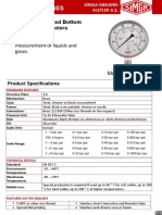 Pressure Gauges: Used For Pressure Measurement of Liquids and Gases