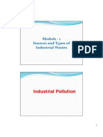 Industrial Pollution: Module - 1 Sources and Types of Industrial Wastes