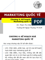 Chương 4: Kế hoạch hoá Marketing quốc tế