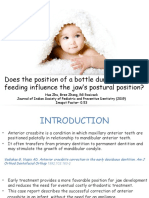 Does The Position of A Bottle During Infant Feeding Influence The Jaw's Postural Position?