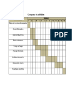Cronograma de Actividades