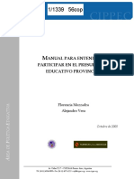 Mezzadra-Manual para Entender y Participar en El Presupuesto Educativo Provincial