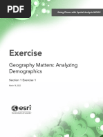 Exercise: Geography Matters: Analyzing Demographics