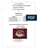 Dictionary: K L University Freshman Engineering Department Department of BES-1