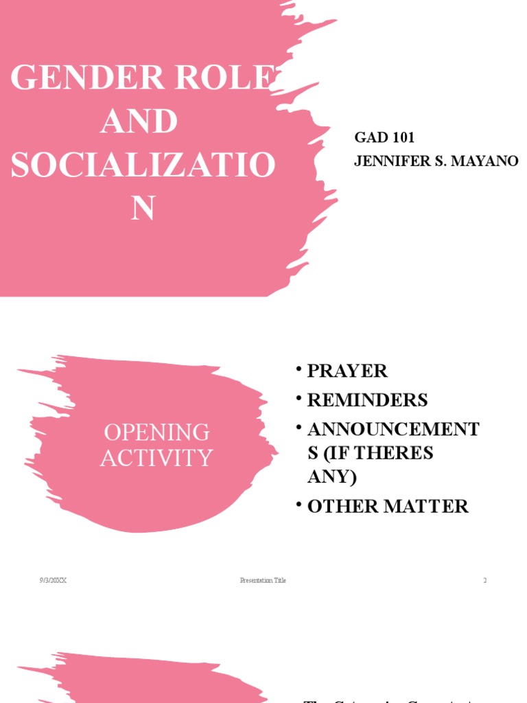 Gender Socialization and Role Perception | PDF | Gender Studies | Gender