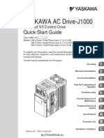 YASKAWA AC Drive-J1000: Quick Start Guide