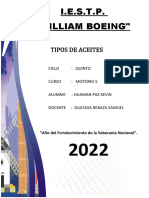 Tipos de Aceite 2021.