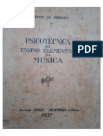 Sá Pereira 1937 Psicotécnica Do Ensino Elementar de Música