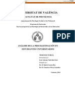 Análisis de la procrastinación en estudiantes universitarios: correlatos, evaluación e incidencia