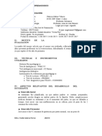 Informe Psicopedagogico Modelo Word