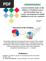 A Mixed Methods Study On The Influence of Feedback Source and Curriculum Type On Creative Development in Middle Childhood Across Two Countries