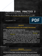 Professional Practice 2: Republic Act No.9266 "The Architecture Act of 2004"