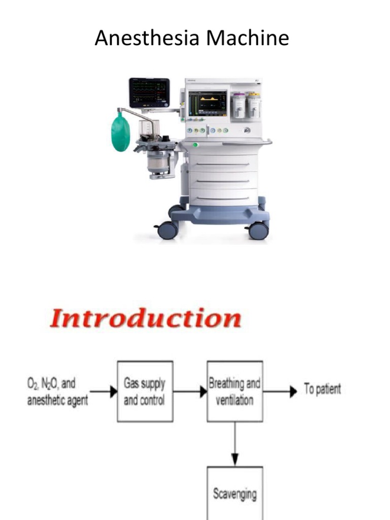 Anesthesia Machine PDF Anesthesia Nitrous Oxide
