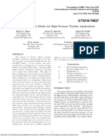 Shrouded CMC Rotor Blades For High Pressure Turbine Applications