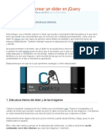 Cómo Pensar y Crear Un Slider en JQuery