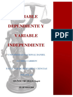 Diferencia Entre Variable Dependiente y Variable Independiente