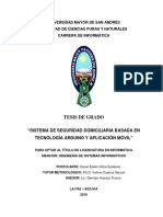 Tesis de Grado: Universidad Mayor de San Andrés Facultad de Ciencias Puras Y Naturales Carrera de Informática