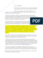 Minuta 1 y Documento Inicial. Reunión 6 de Abril de 2011