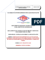 DBC - Servicio de Transporte de Gas Licuado de Petroleo (GLP) de Planta Engarrafadora A Estaciones de Servicio