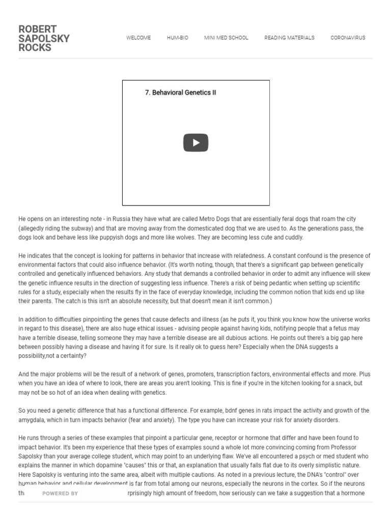Understanding Behavioral Genetics Insights | PDF | Heritability | Genetics