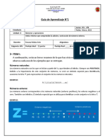 Guía de Aprendizaje - Números Enteros