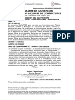 Registro Nacional Contratistas Ferretería Construcciones Los Blindados