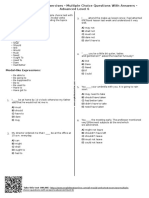 505 - All Modal Verbs Test Exercises Multiple Choice Questions With Answers Advanced Level 6