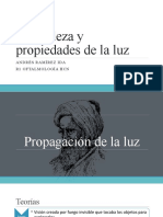 Naturaleza y Propiedades de La Luz