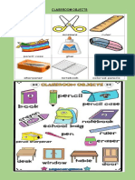 Classroom objects- pictionary Plat