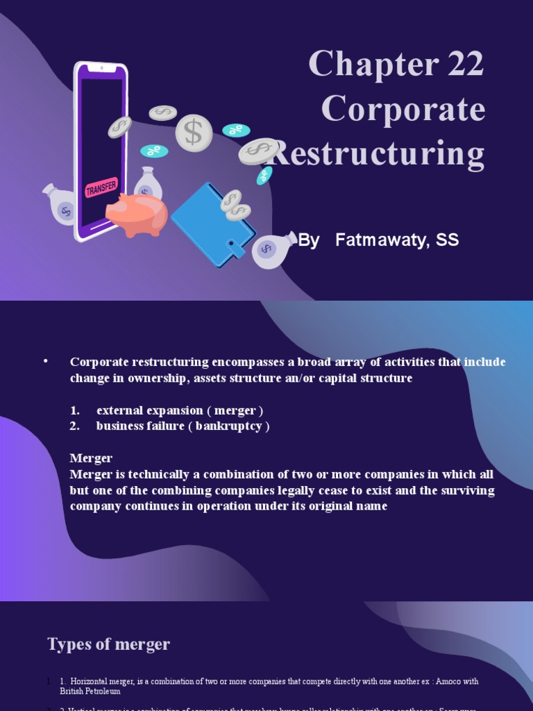 Corporate Restructuring Explained | PDF | Mergers And Acquisitions ...