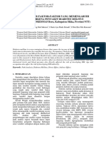 Analisis Jalur Faktor-Faktor Yang Memengaruhi Risiko Terkena Penyakit Diabetes Melitus (Studi Kasus Di PUSKESMAS Beru, Kabupaten Sikka, Provinsi NTT)