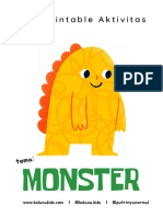 Free Printable Tema Monster