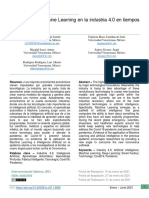 Aplicación de Machine Learning en La Industria 4.0 en Tiempos de Pandemia