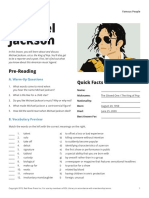 Michael Jackson: Pre-Reading Quick Facts