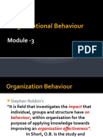 Organisational Behaviour 