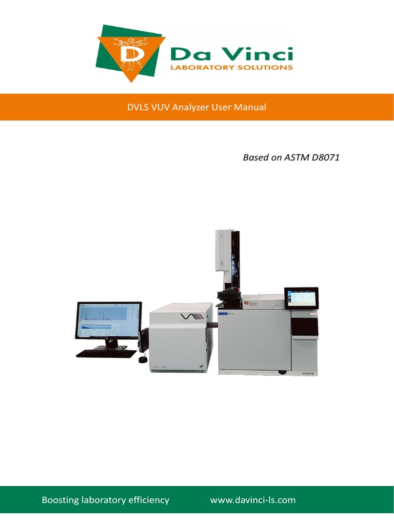 DVLS VUV Analyzer User Manual | PDF | Gas Chromatography | Ultraviolet
