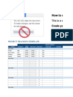 Project Tracking Template Google Sheet