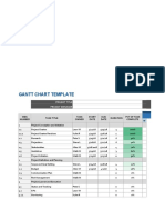 Copia de Gantt Chart Template Google Sheet