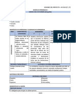 Sesión de Proyecto de Aprendizaje - Iii Ciclo (1°, 2°)