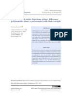 Uniqueness of Entire Functions Whose Difference Polynomials Share A Polynomial With Finite Weight