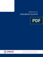 Magnesium Sulfate: Manual For Procurement & Supply of Quality-Assured MNCH Commodities