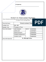 Document of Python Virtual Assistant