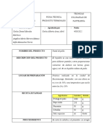 Ficha Técnica Hojaldre Pastel de Pollo