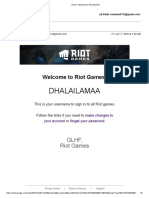 Dhalailamaa: Welcome To Riot Games!