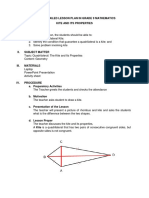A Semi-Detailed Lesson Plan in Grade 9 Mathematics Kite and Its Properties