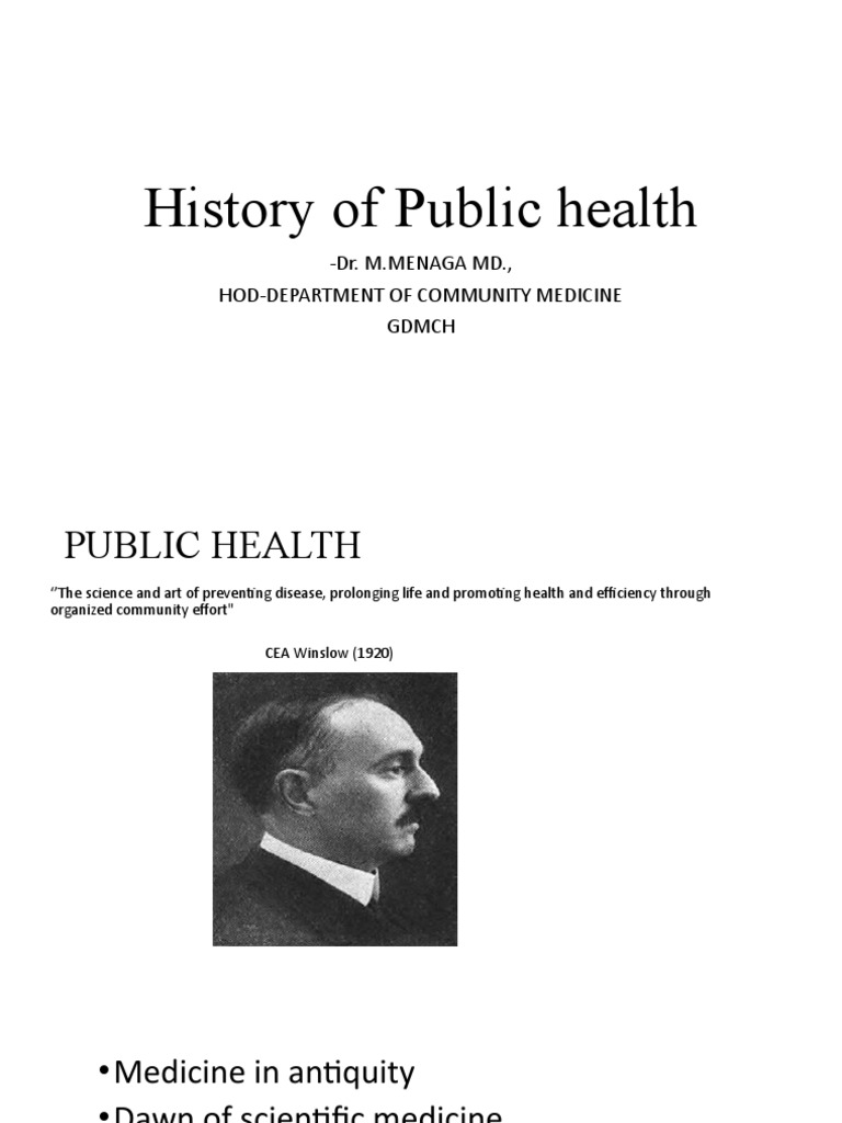 History of Public Health Evolution | PDF | Ayurveda | Medicine