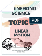 Topic 2 - Linear Motion