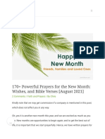 170+ Powerful Prayers For The New Month - Wishes, and Bible Verses (August 2021) - Plumcious