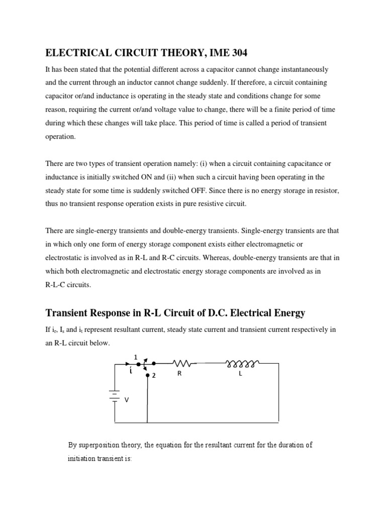 Electrical circuit theory note pdf electronic filter electronics